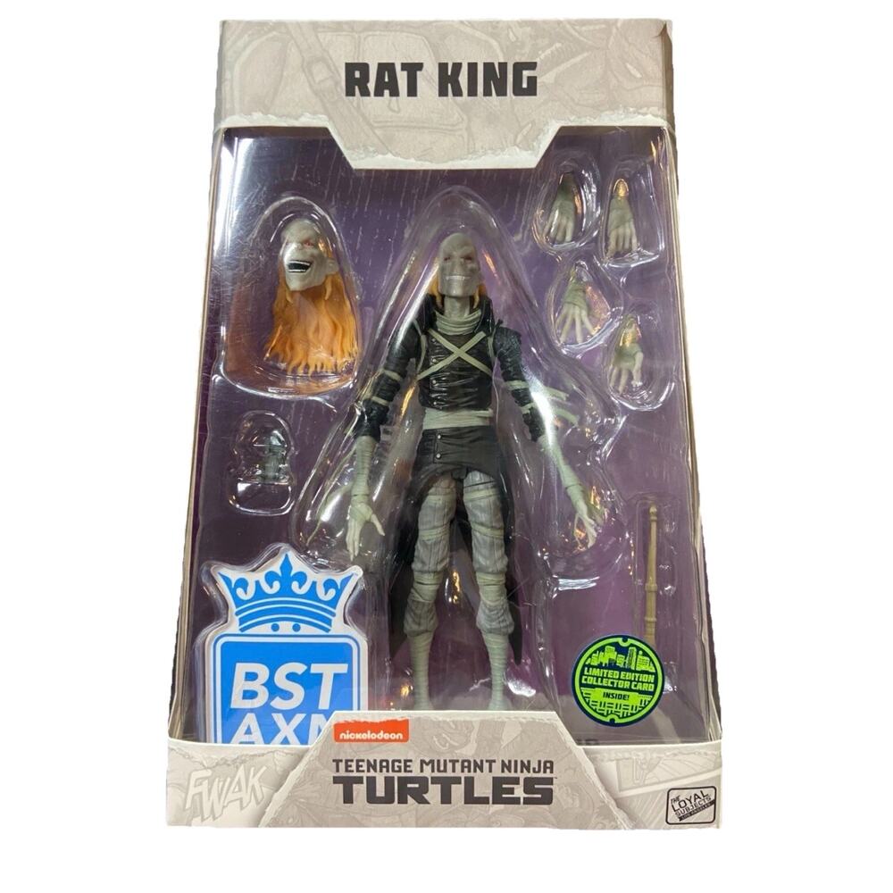 BST AXN Teenage Mutant Ninja Turtles RAT KING The Loyal Subjects 5” Figure NEW